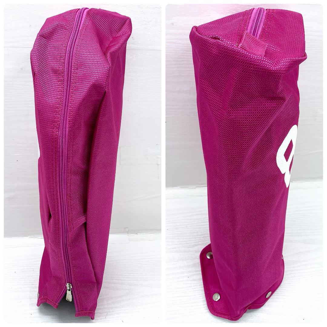 PEARLY GATES ピンク キャディバッグ ゴルフバッグ セルフスタンド式