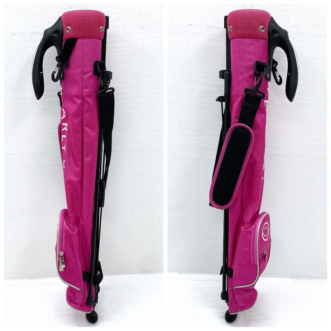 PEARLY GATES ピンク キャディバッグ ゴルフバッグ セルフスタンド式