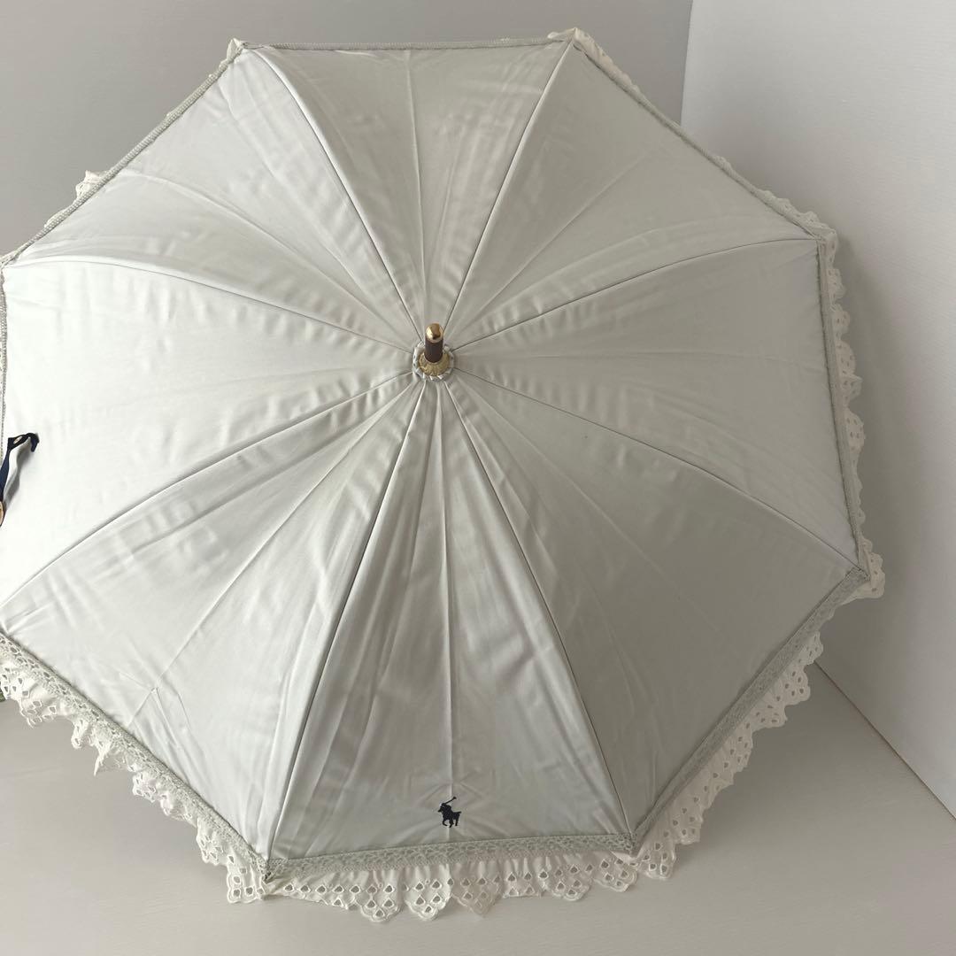 新品⭐️ ポロ ラルフローレン 日傘 晴雨兼用 エンブフリル パラソル