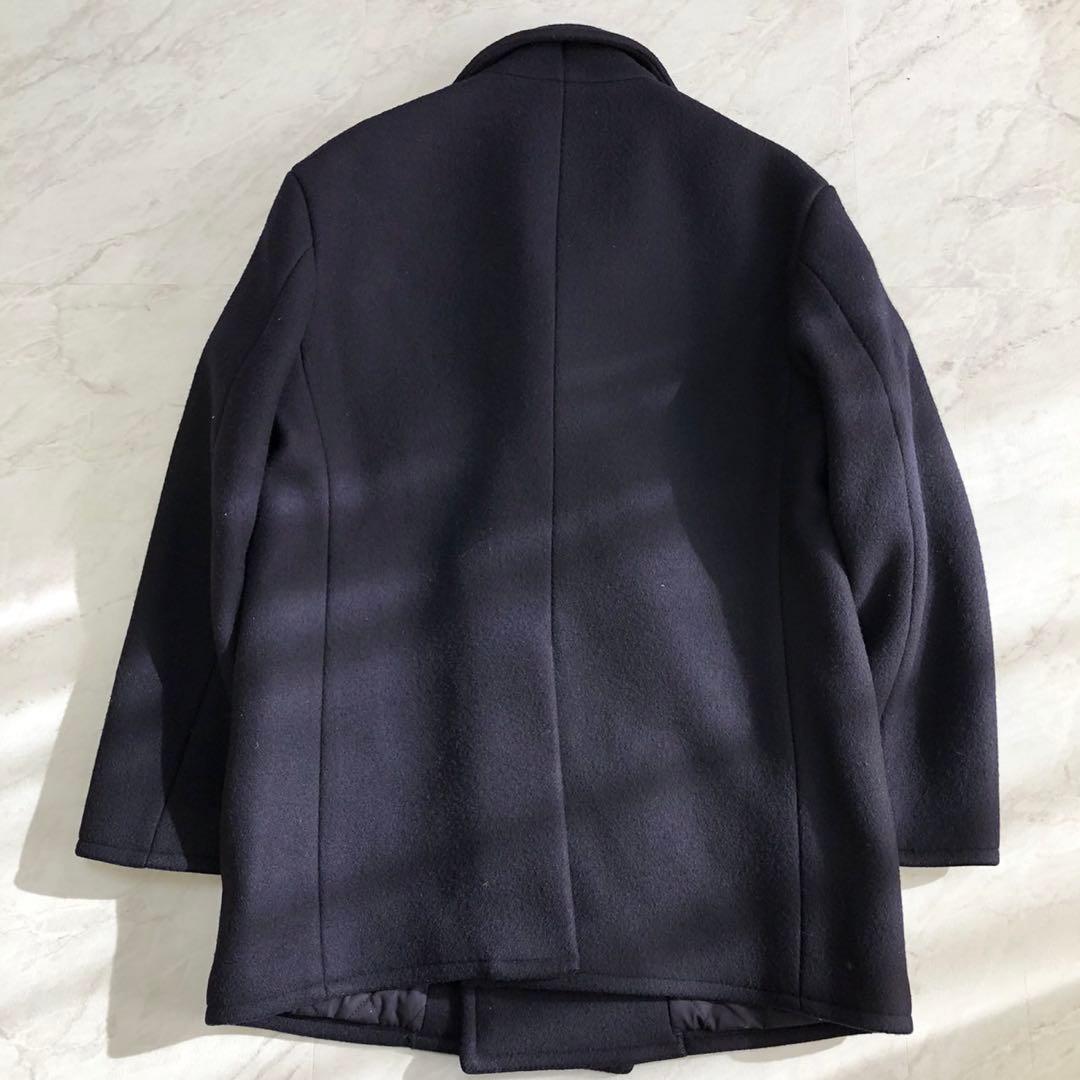 極美品✨ポロラルフローレン Pコート 中綿キルティング ウール ネイビー メンズ
