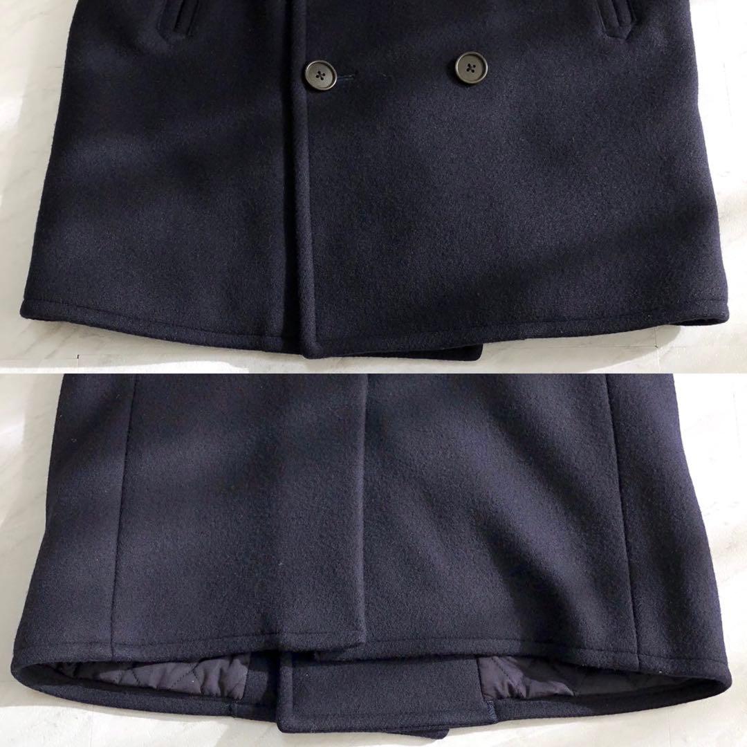 極美品✨ポロラルフローレン Pコート 中綿キルティング ウール ネイビー メンズ