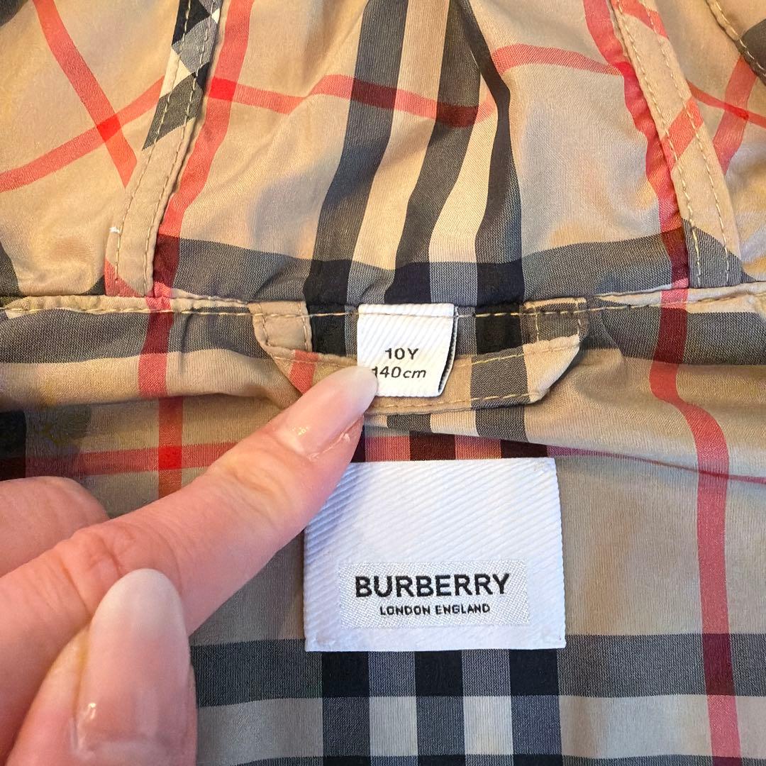 BURBERRY ベージュ・チェック柄ジャケット