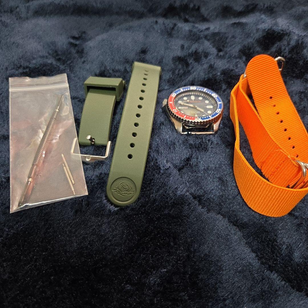 n*z様 SEIKO 7s26-0020 ダイバー　ラバー&NATOベルト　バネ