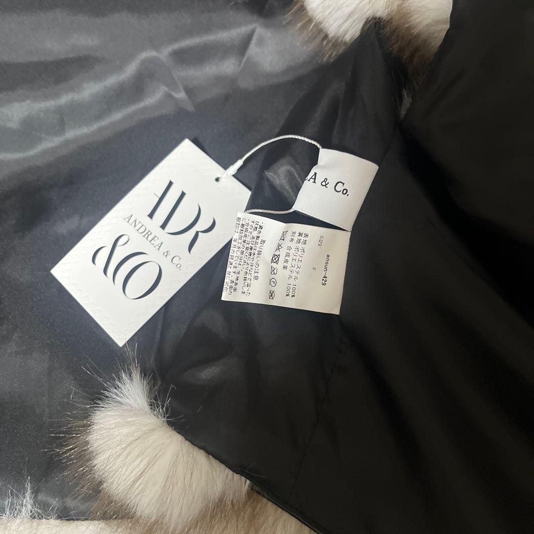 Andrea＆co. フェイクファーライダースベスト