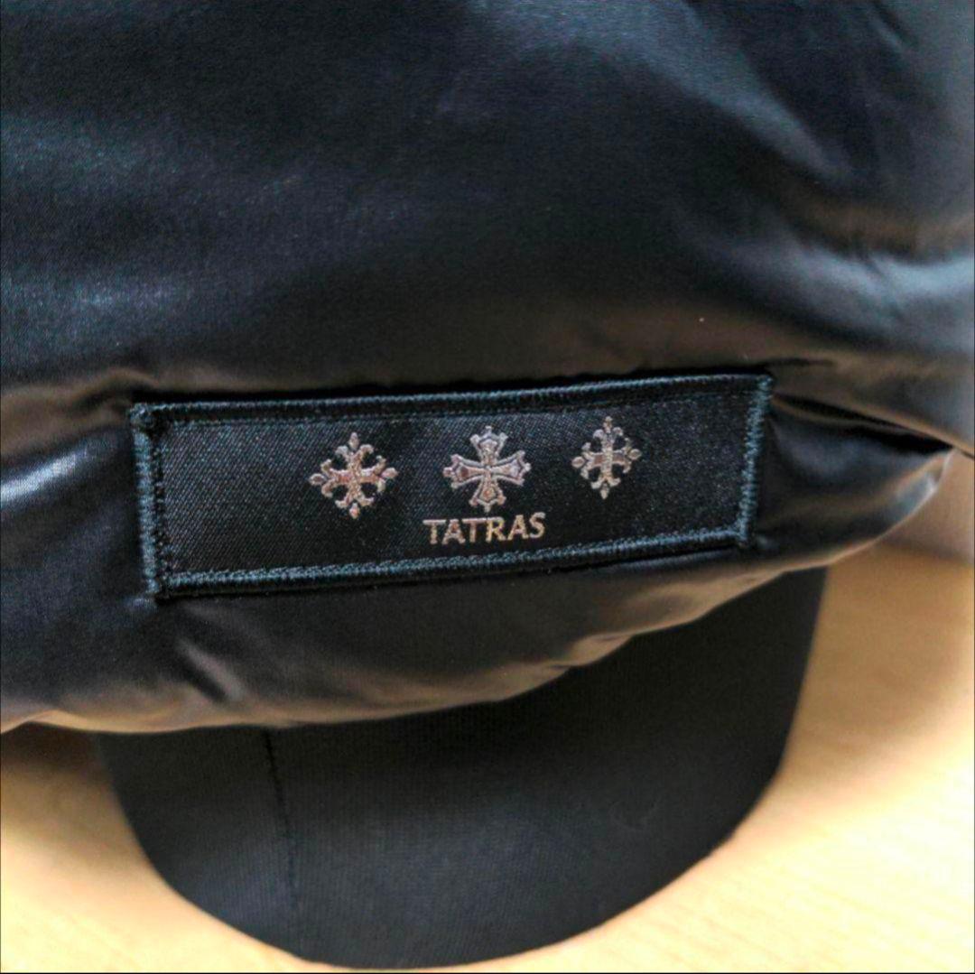 cm8 TATRAS ダウンベスト リバーシブル 黒 総柄 メンズMサイズ相当