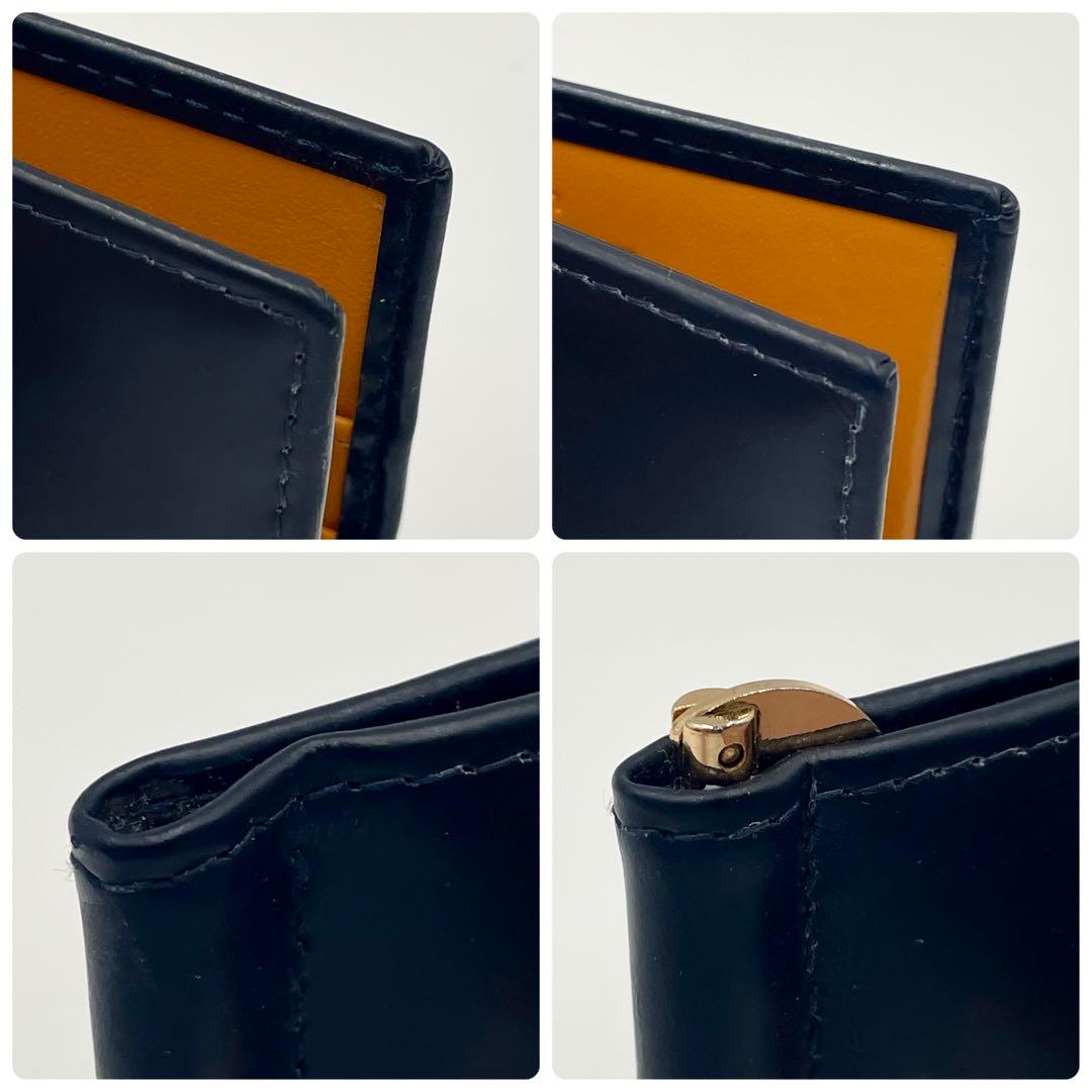【美品】エッティンガー マネークリップ 折り財布　ブライドルレザー イエロー