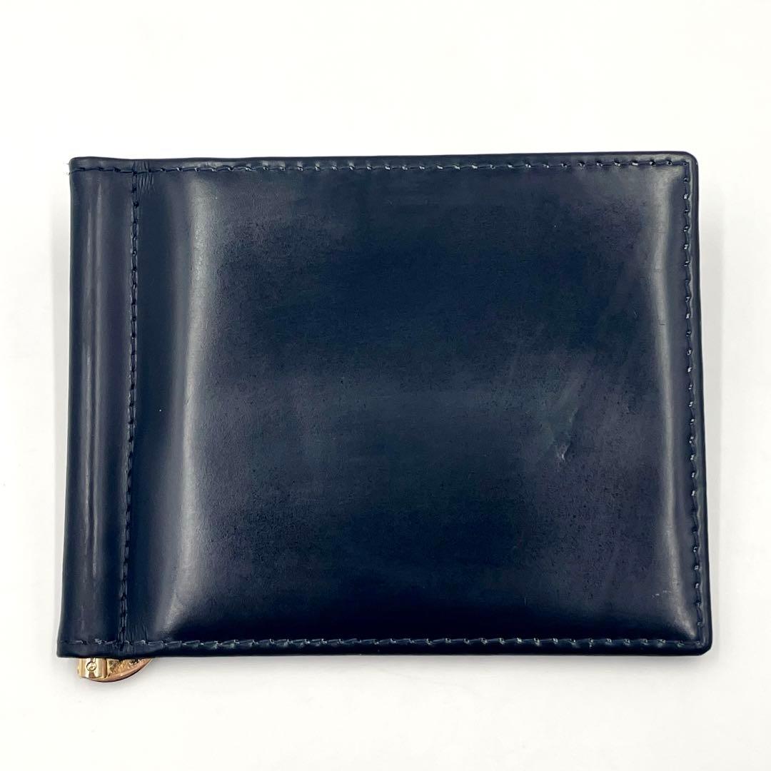 【美品】エッティンガー マネークリップ 折り財布　ブライドルレザー イエロー