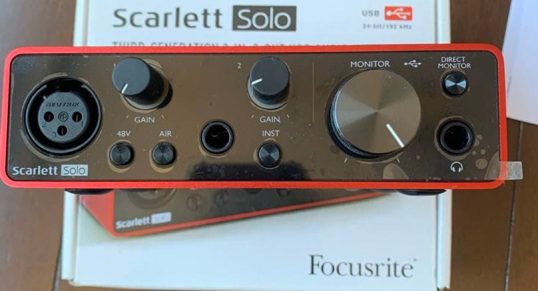 DTM・DAW Focusrite Scarlett solo 2in2out