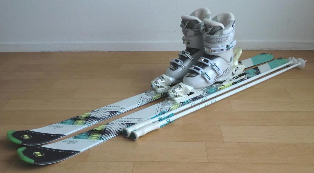 ■■11月限定■送料無料■Hart■女性用スキーセット■150/25■WAX■■