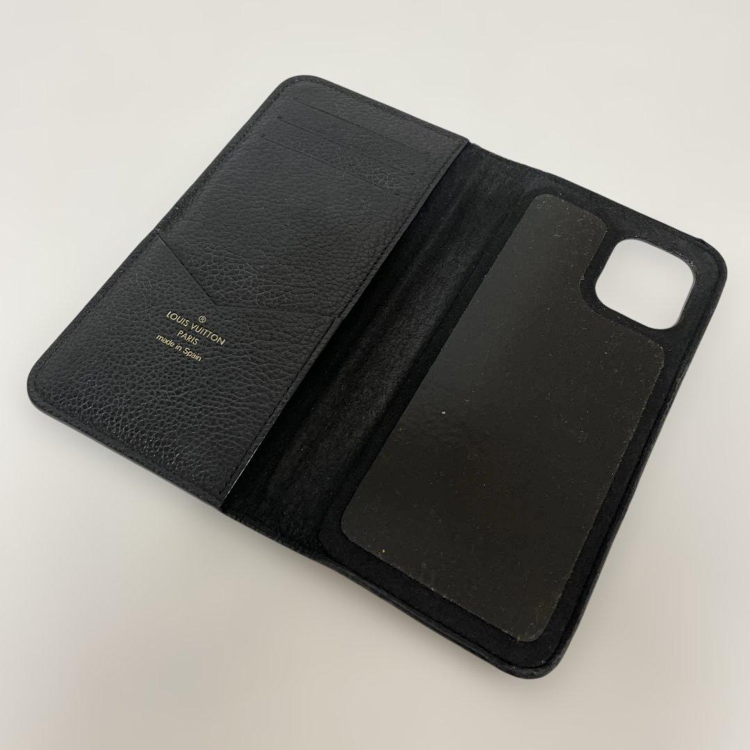 ルイヴィトン モノグラム アンプラント iPhone11 手帳型ケース 中古