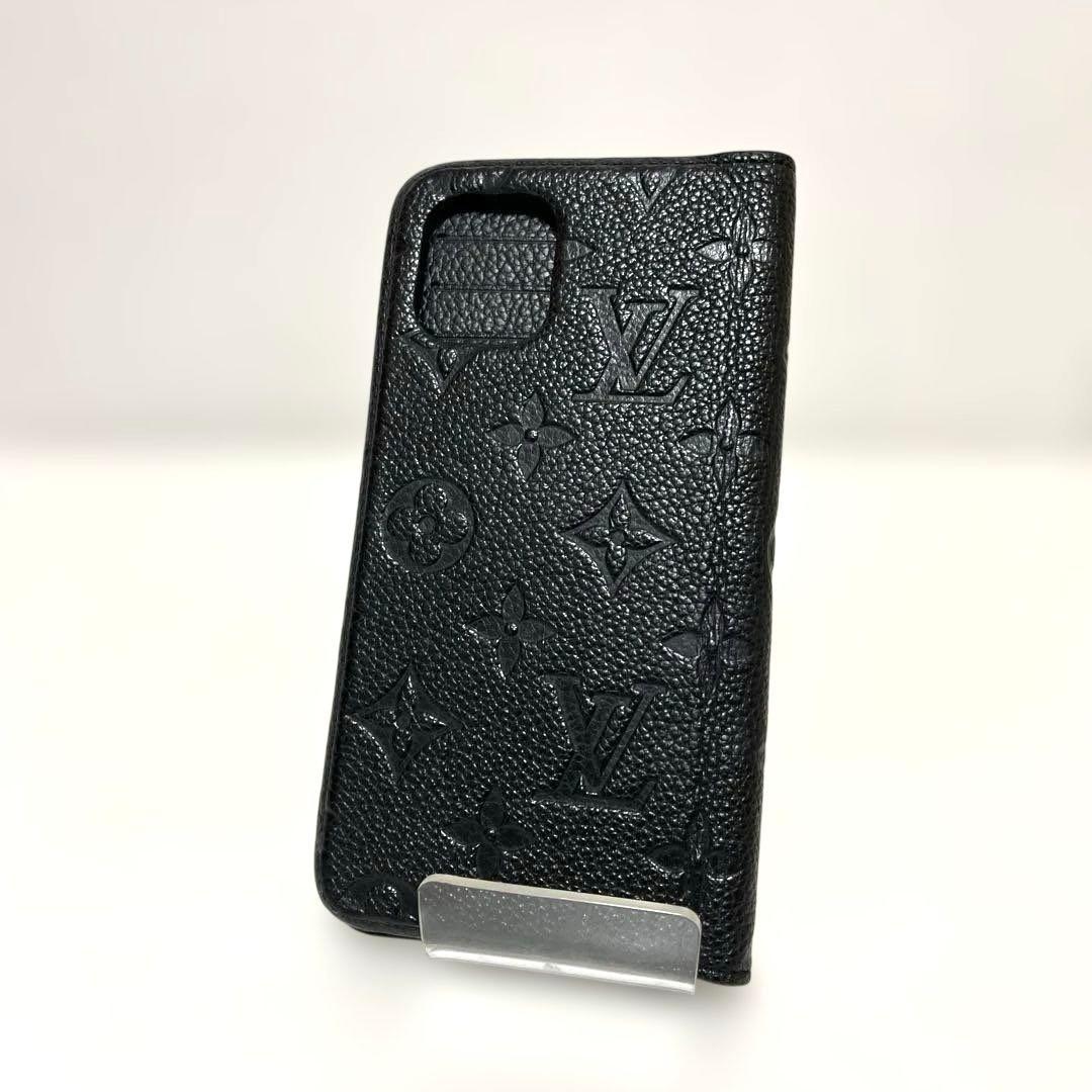 ルイヴィトン モノグラム アンプラント iPhone11 手帳型ケース 中古