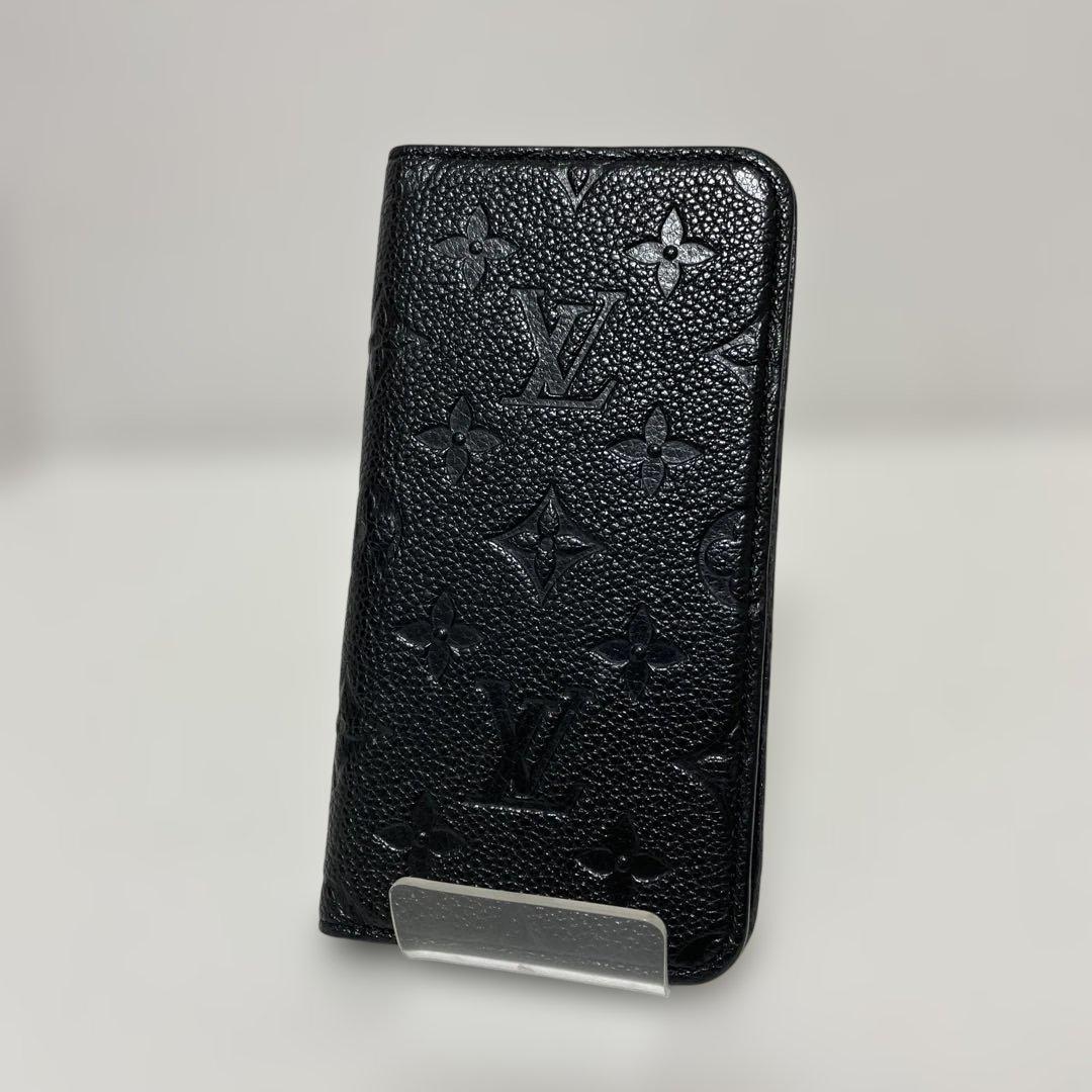 ルイヴィトン モノグラム アンプラント iPhone11 手帳型ケース 中古