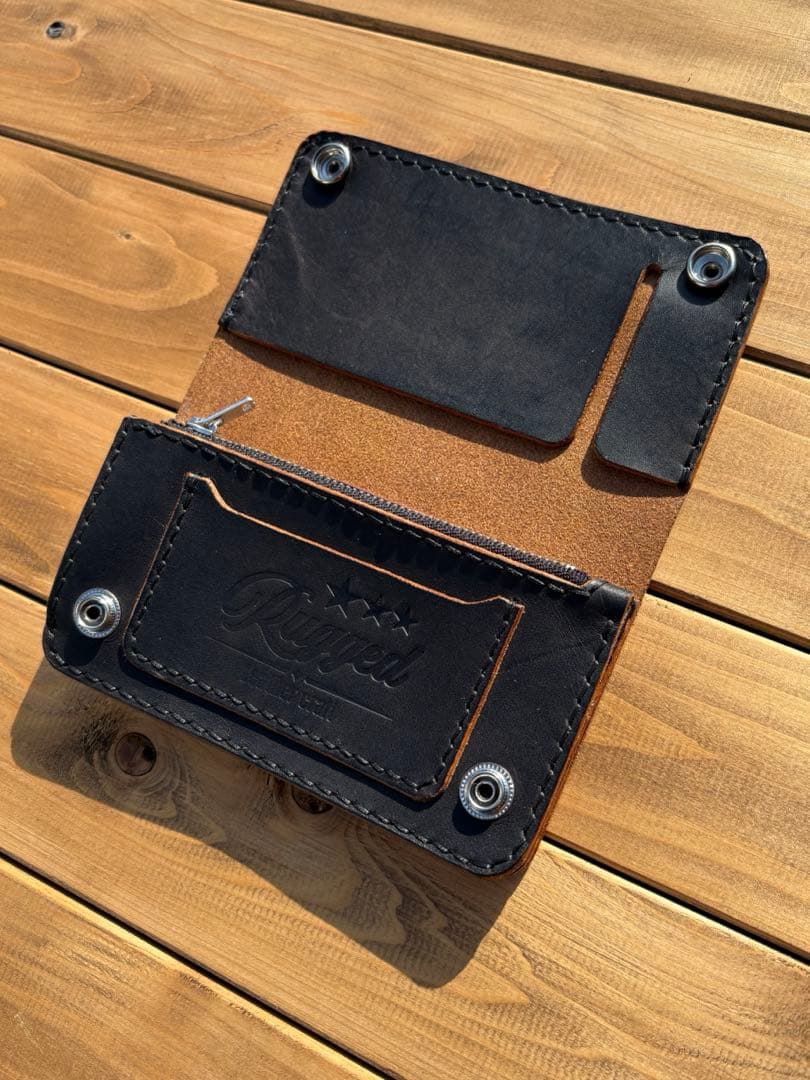 ミドルトラッカーウォレット　アポロコンチョ　オイルレザー