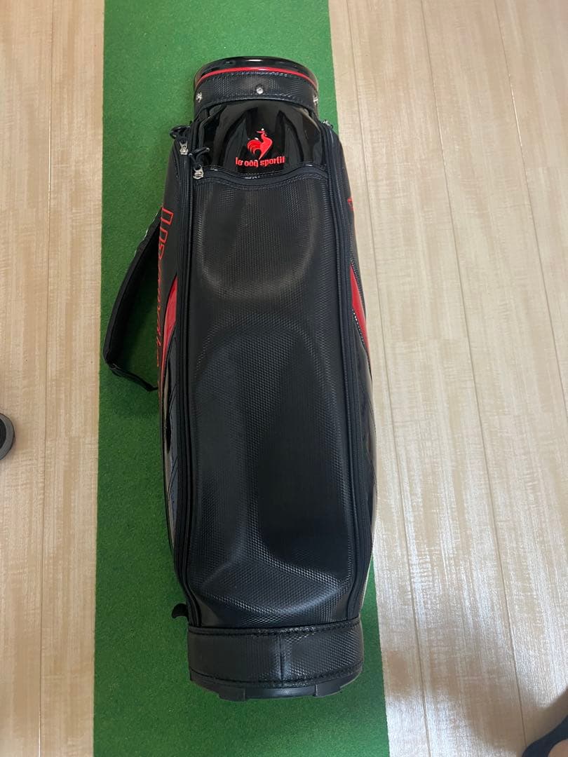 le coq sportif ゴルフバッグ 黒赤