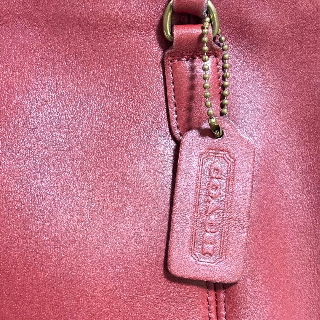 ✨美品✨ オールドコーチ オールレザー トートバッグ レッド 9996