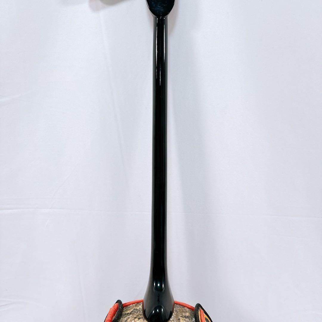 【美品】沖縄三線 蛇皮線 本皮 蛇皮 三味線 本蛇皮 民族楽器 黒漆