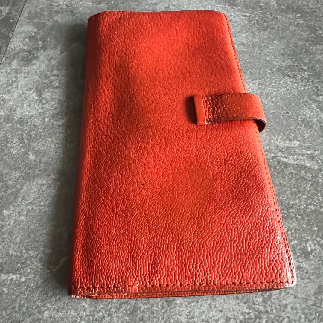 ⭐️エルメス⭐️ベアン クラシック ヴォーエプソン 長財布 オレンジ ゴールド金具