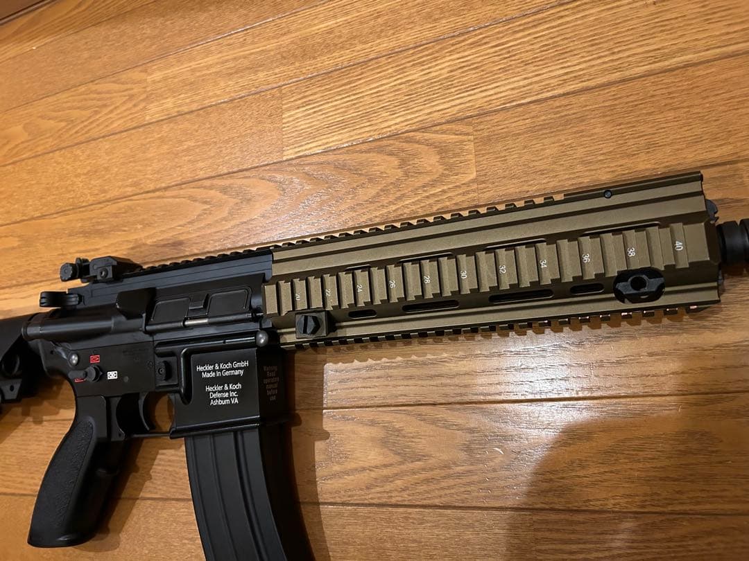 HK 416 D 次世代電動ガンロアレシーバーレーザ刻印追加、ハンドガードA5