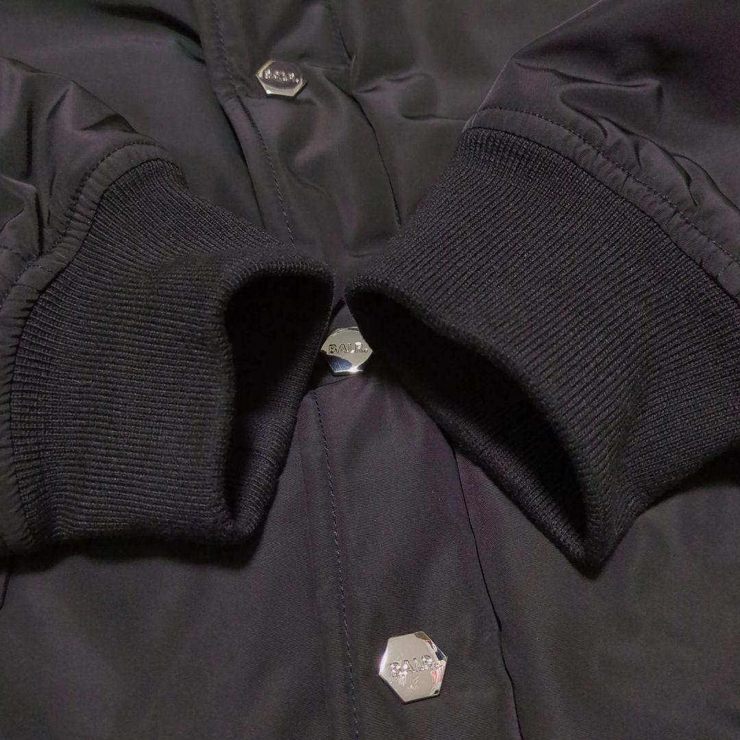 BALR.♦ロゴチャーム 刺繍 スタジャン VERSITY JACKET 黒 L