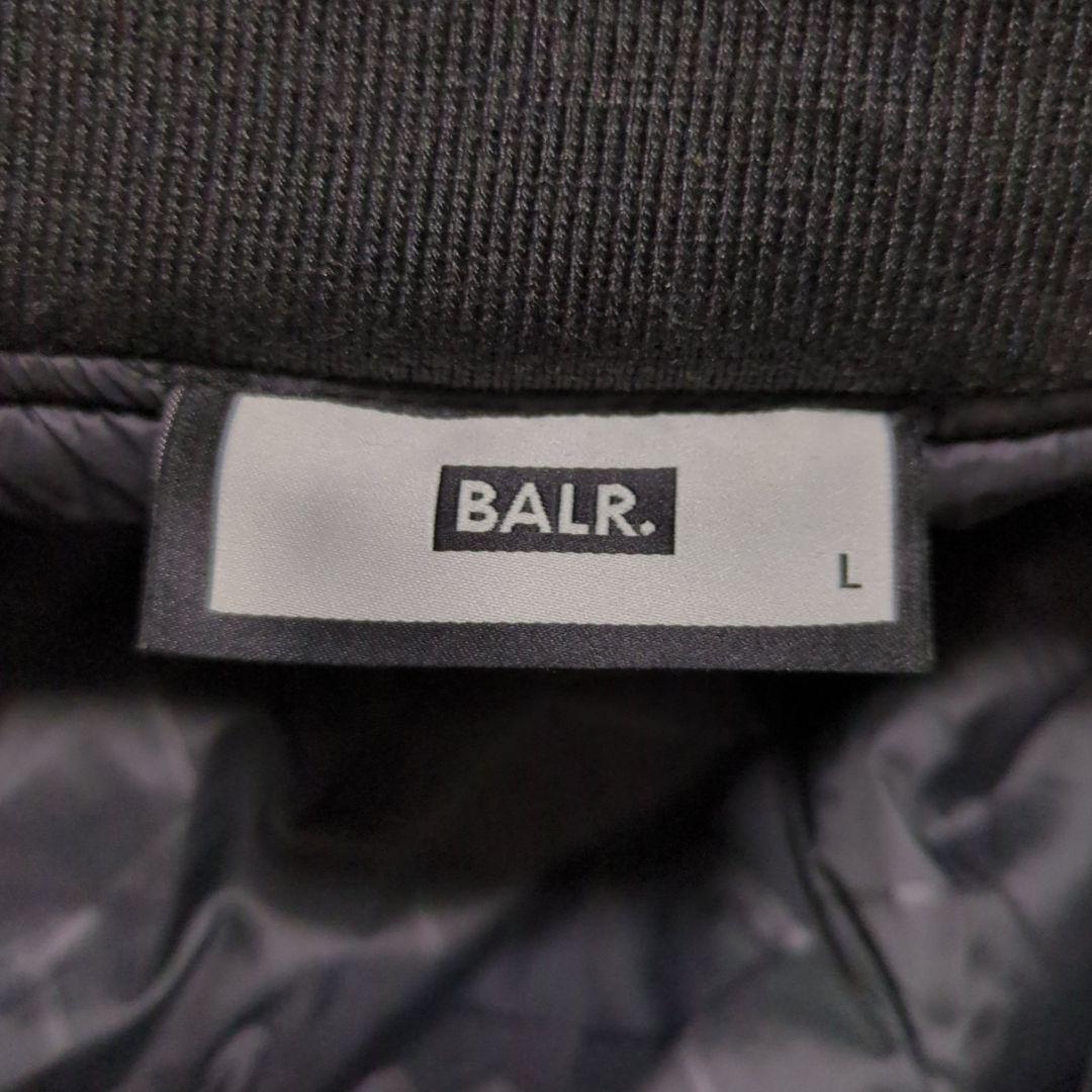 BALR.♦ロゴチャーム 刺繍 スタジャン VERSITY JACKET 黒 L