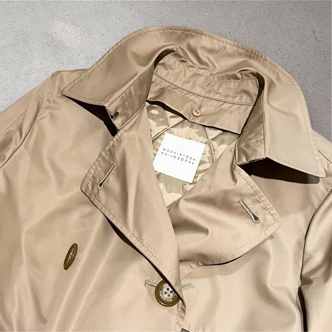 美品✨ マッキントッシュ トレンチコート ライナー付 キルティング ベージュ38