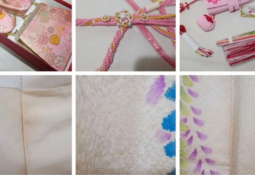 七五三 7歳　正絹着物セット　辻ヶ花