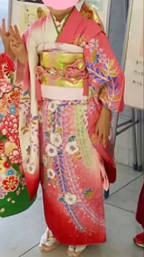 七五三 7歳　正絹着物セット　辻ヶ花