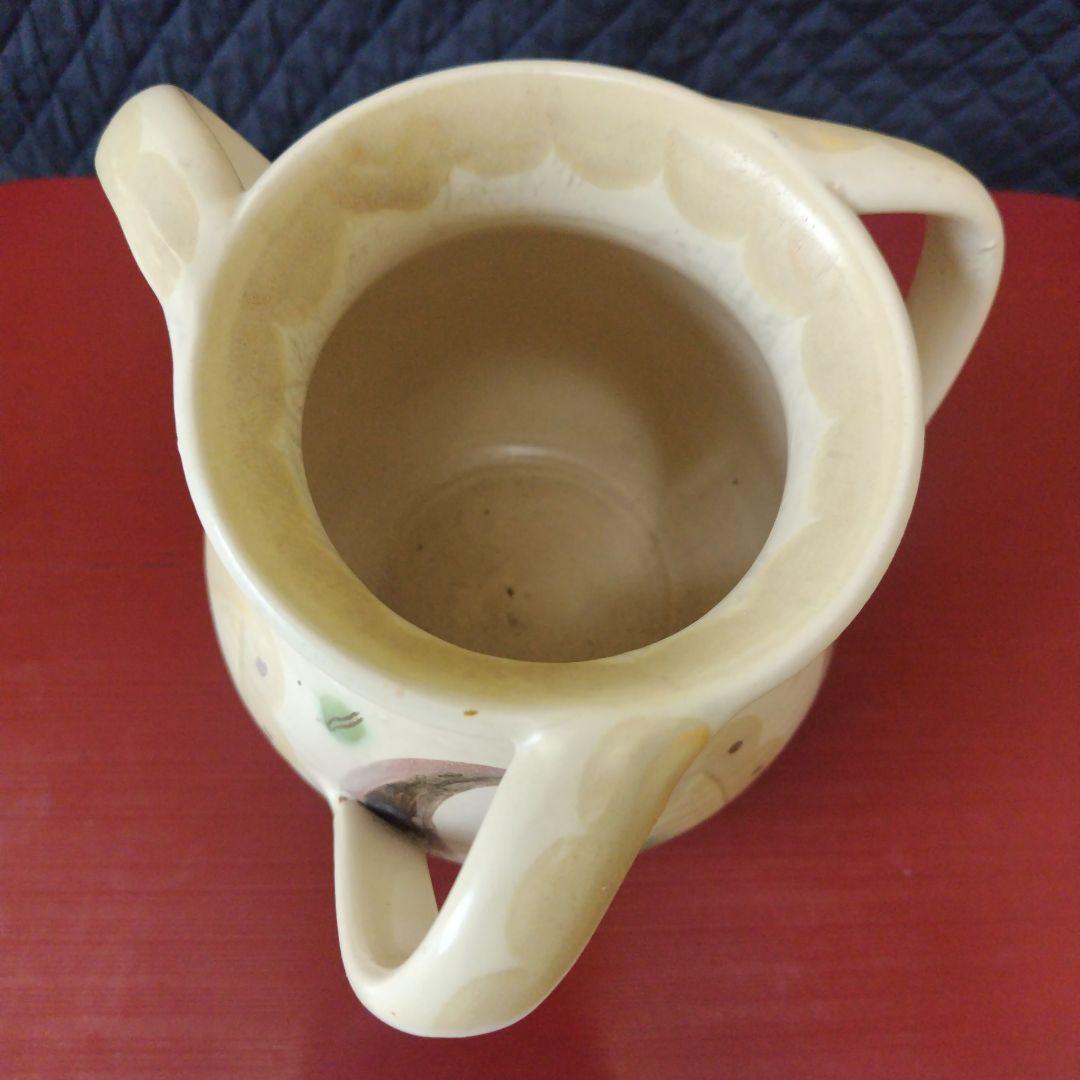 スージークーパー初期（1933年頃）の作品、超レアー品、スリーハンドルの花びん