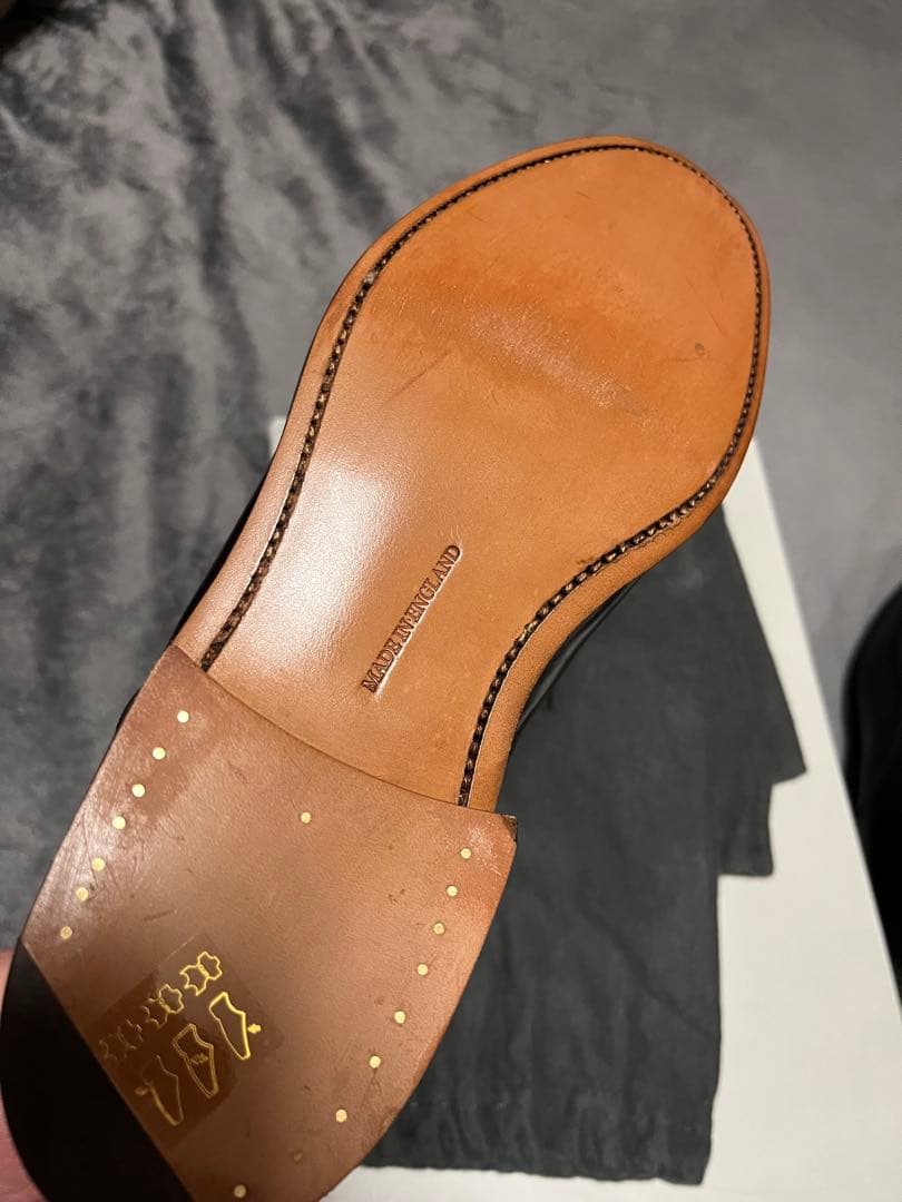 「使用なし」Barker Uチップ 黒　UK7 F