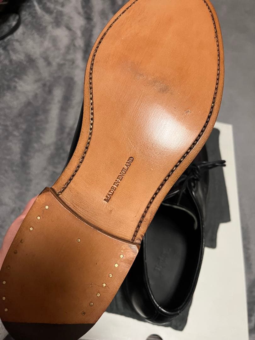 「使用なし」Barker Uチップ 黒　UK7 F