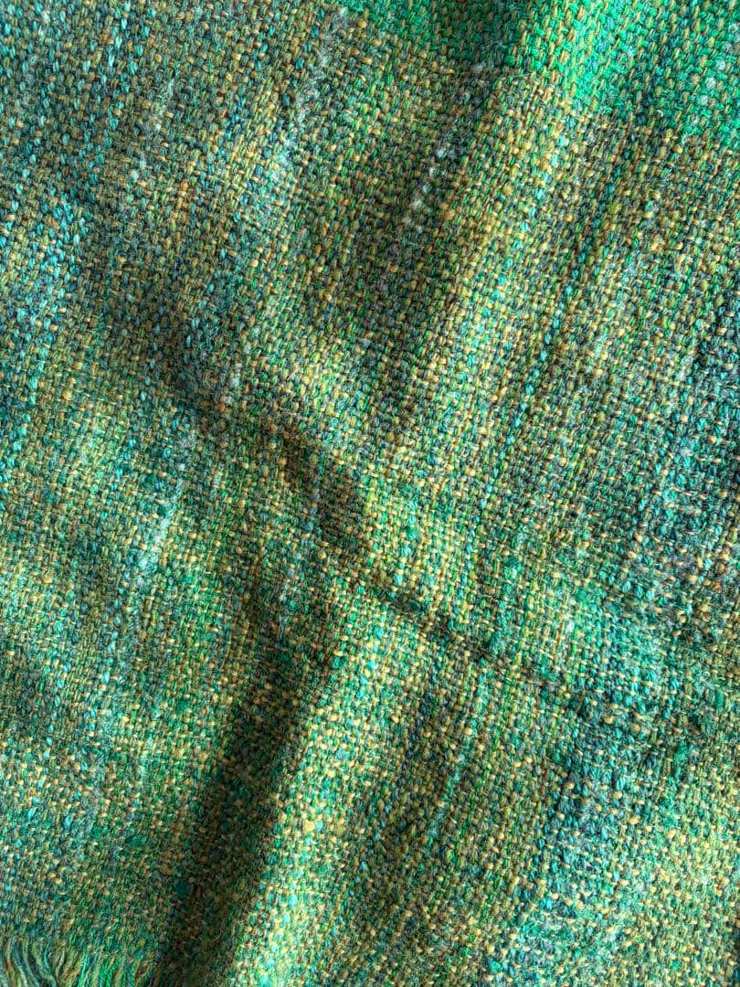 メラニー様用　手織り さをり織り 大判ロングストール 38×180 2点セット