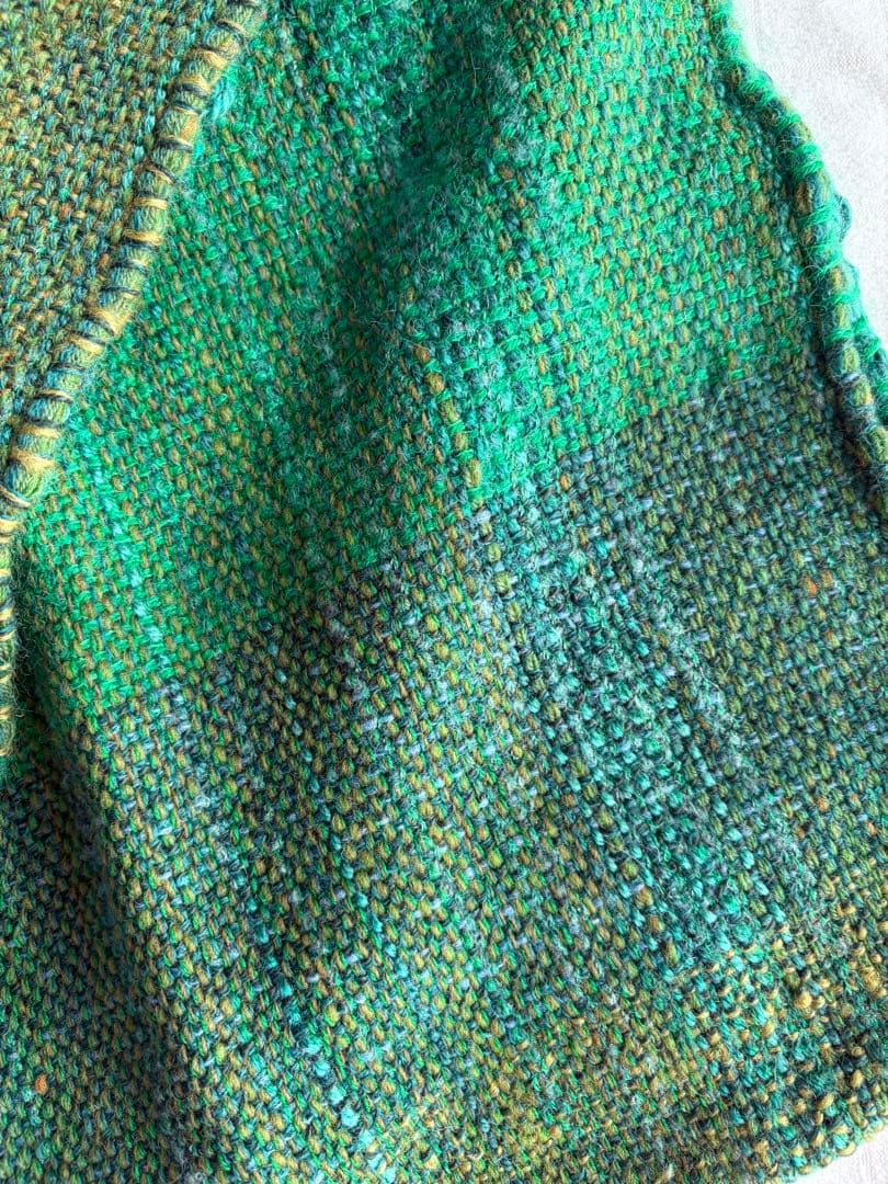 メラニー様用　手織り さをり織り 大判ロングストール 38×180 2点セット