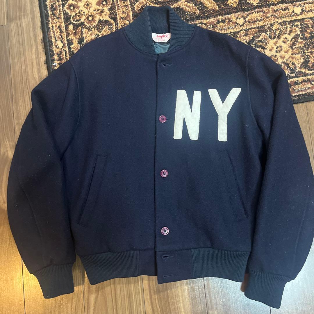 80s エンパイア ヴィンテージ スタジャン ボタスタ USA製 ダークネイビー