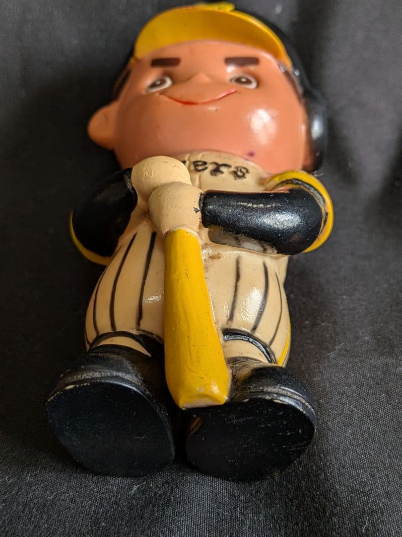 当時物 太陽神戸銀行 ソフビ 野球 企業物貯金箱 阪神タイガース