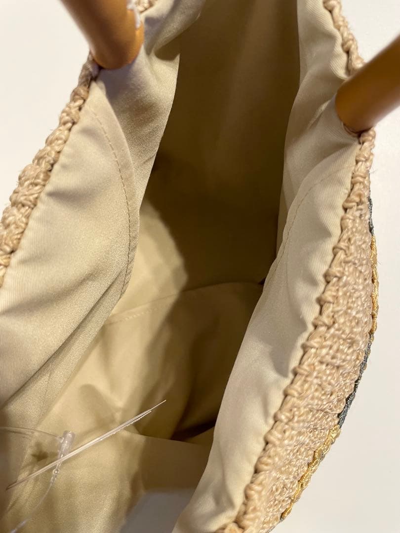 イ*！様 近沢レース　ミモザかごバッグ　未使用