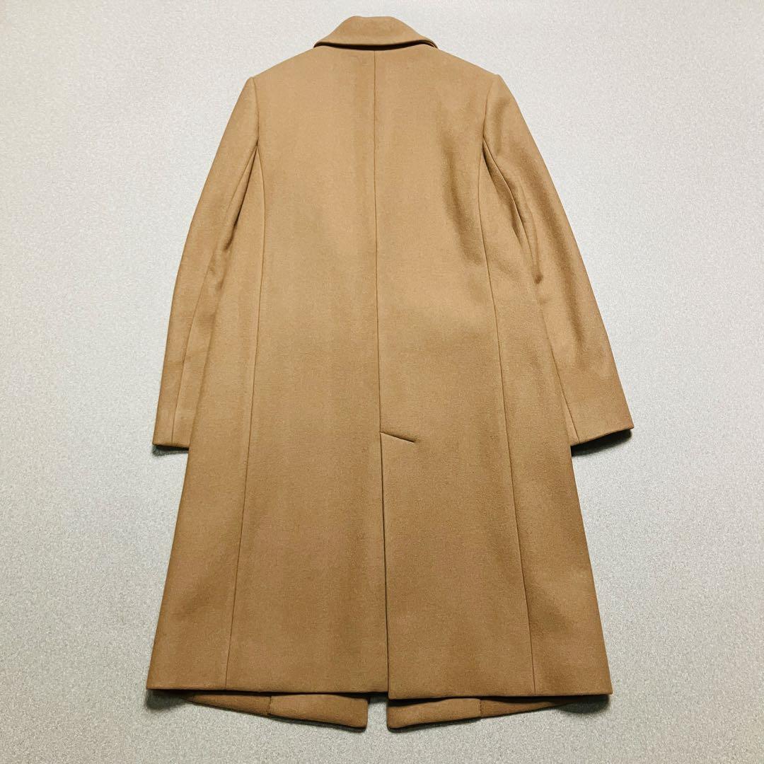 極美品✨マッキントッシュ チェスターコート ロング ベージュ 裏地ストライプ