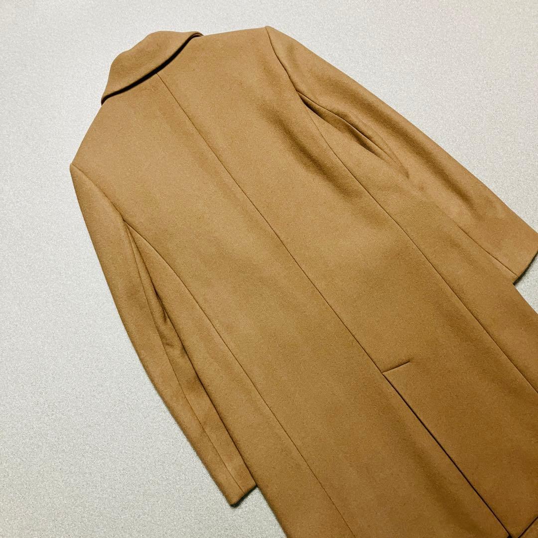 極美品✨マッキントッシュ チェスターコート ロング ベージュ 裏地ストライプ