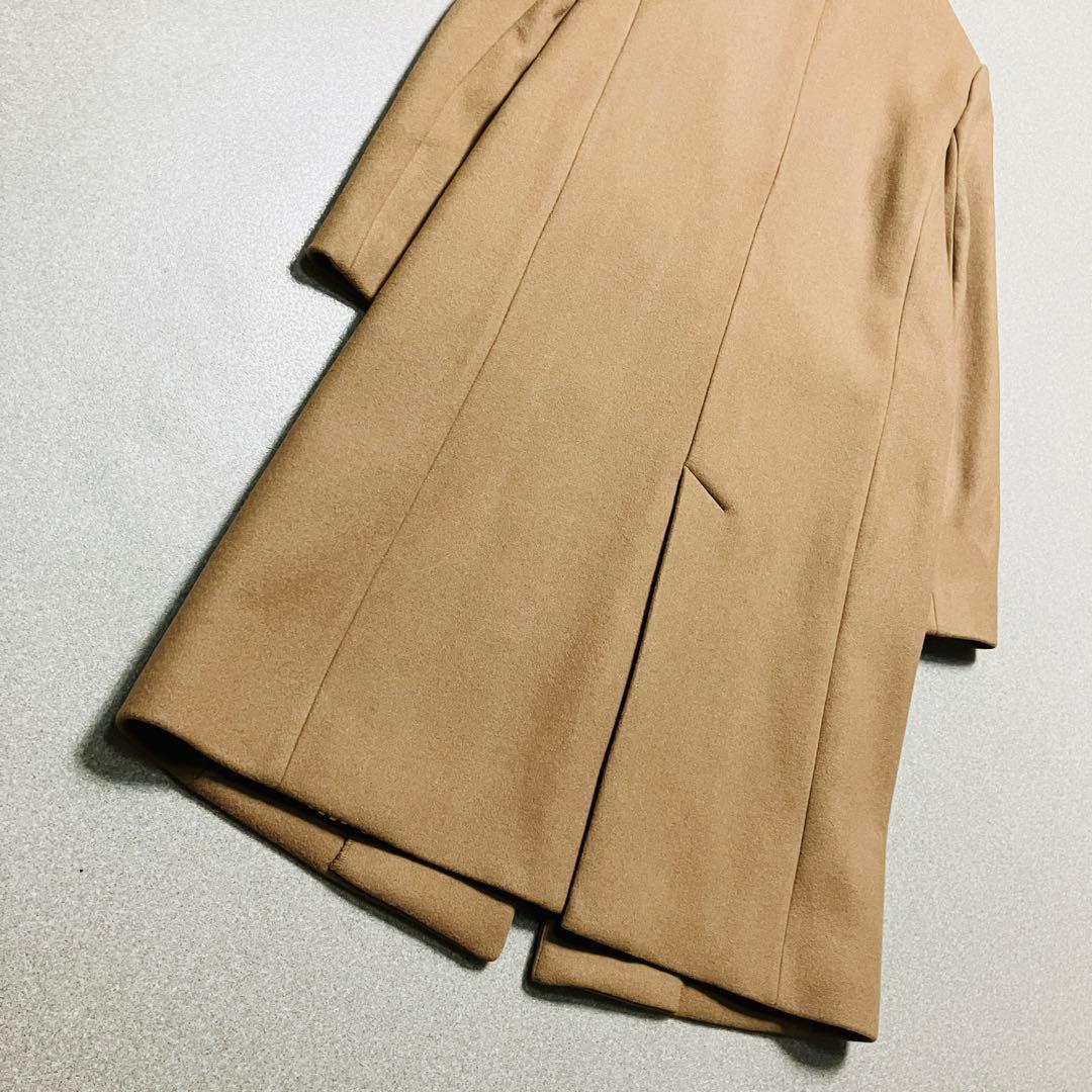 極美品✨マッキントッシュ チェスターコート ロング ベージュ 裏地ストライプ