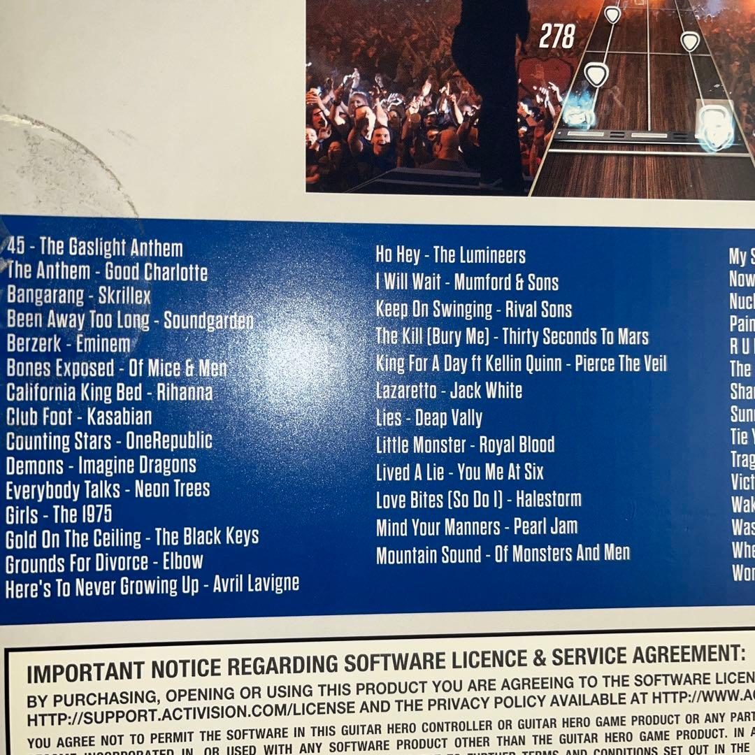 PS4 ギターヒーロー LIVE ヨーロッパ版　guitar HERO LIVE