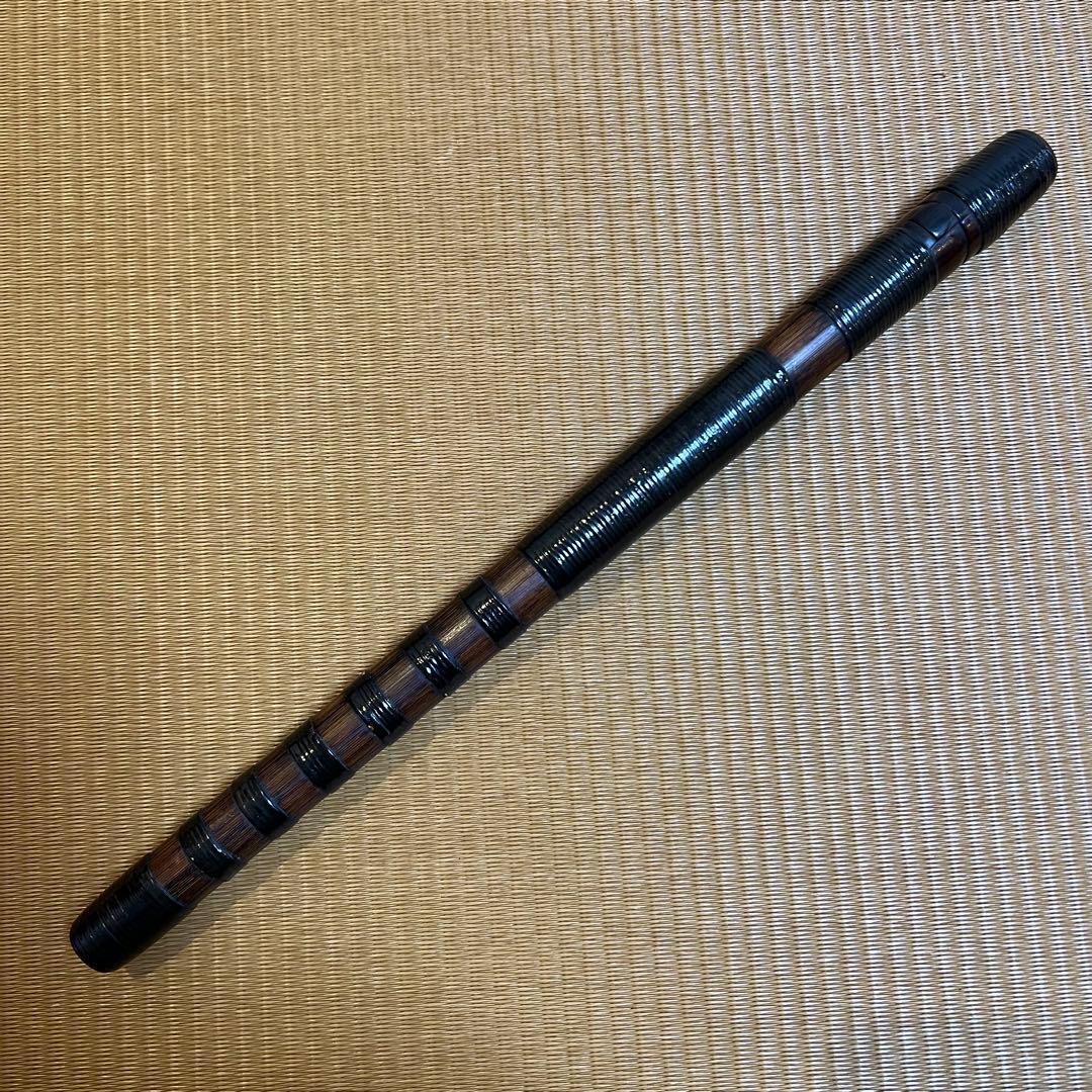※ノギオ 能管 煤竹 本管 桜樺巻き 専用筒付