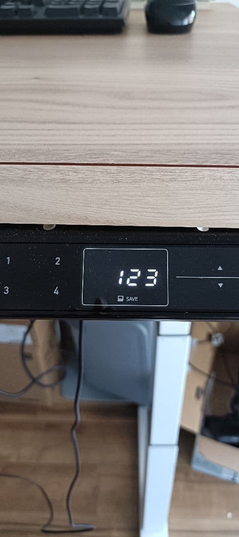 【最終値下げ】昇降デスク　木目調パソコンデスク　広い作業スペース