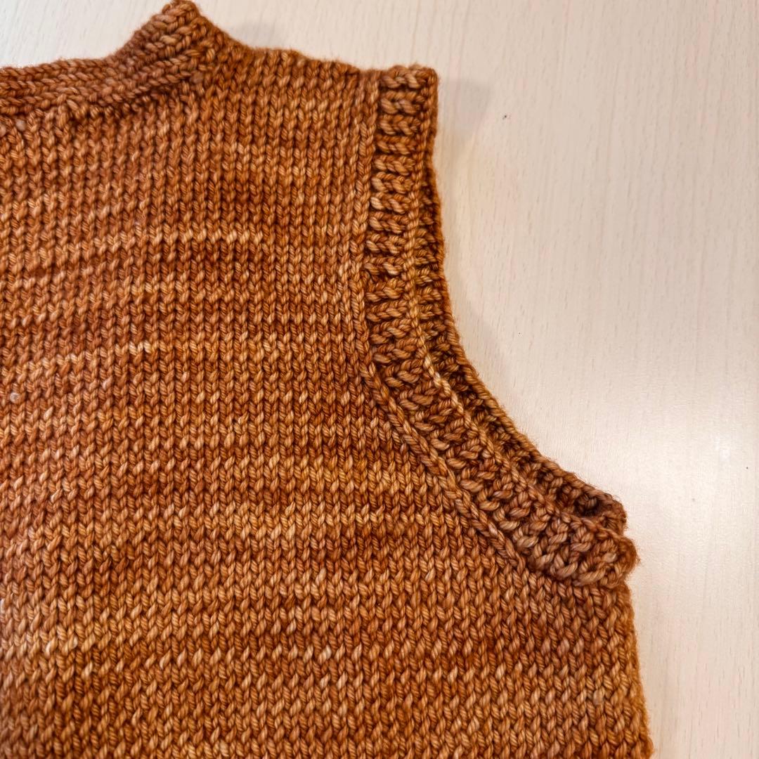 misha and puff毛糸使用　ベスト　zigzag　ハンドメイド