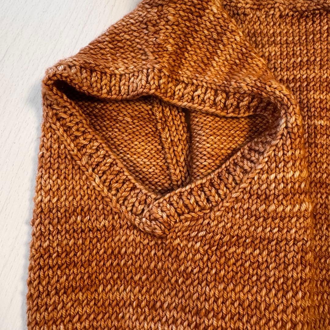 misha and puff毛糸使用　ベスト　zigzag　ハンドメイド