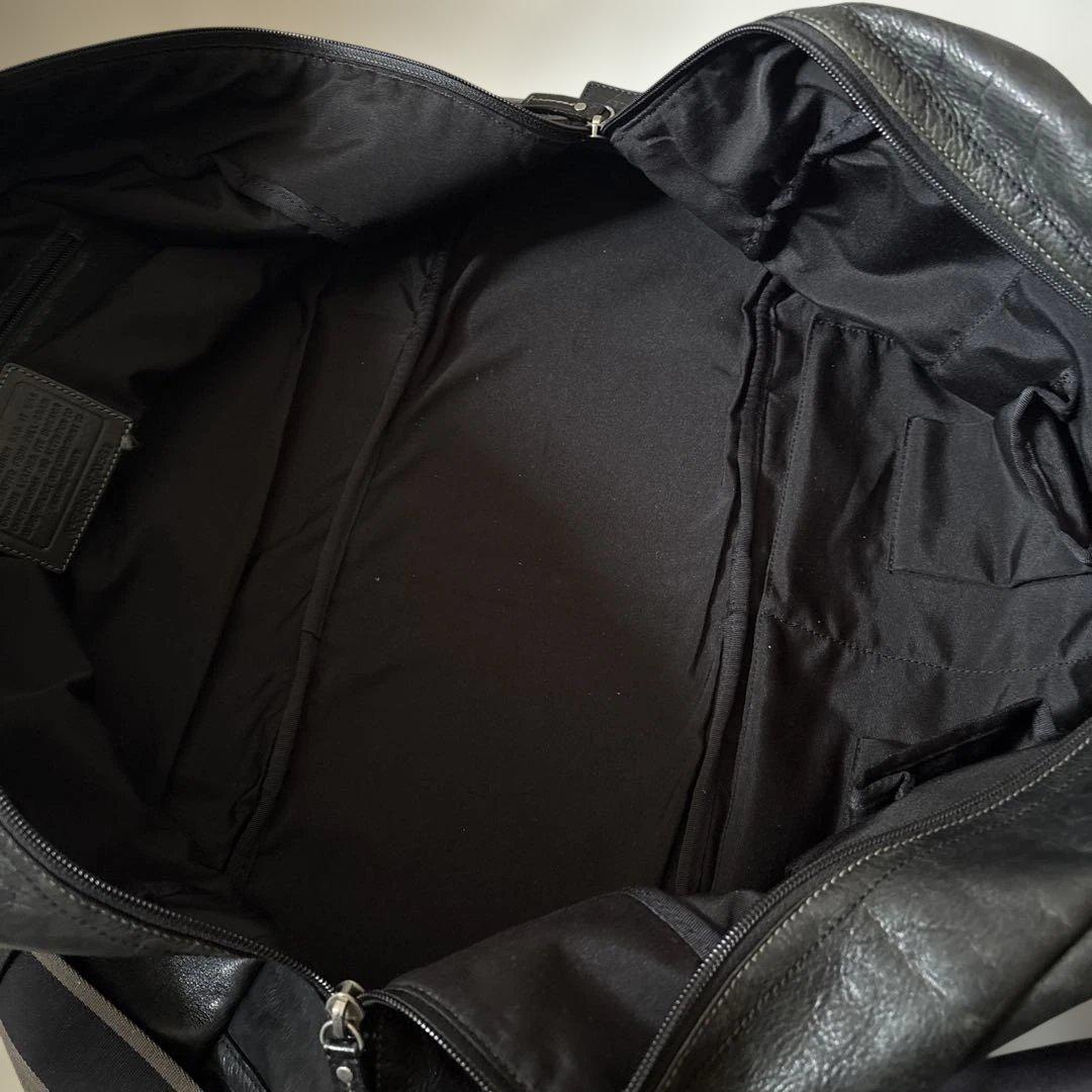 人気✨COACH ボストンバッグ 2way レザー ブラック 大容量 コーチ