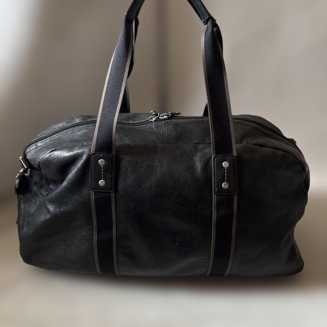 人気✨COACH ボストンバッグ 2way レザー ブラック 大容量 コーチ