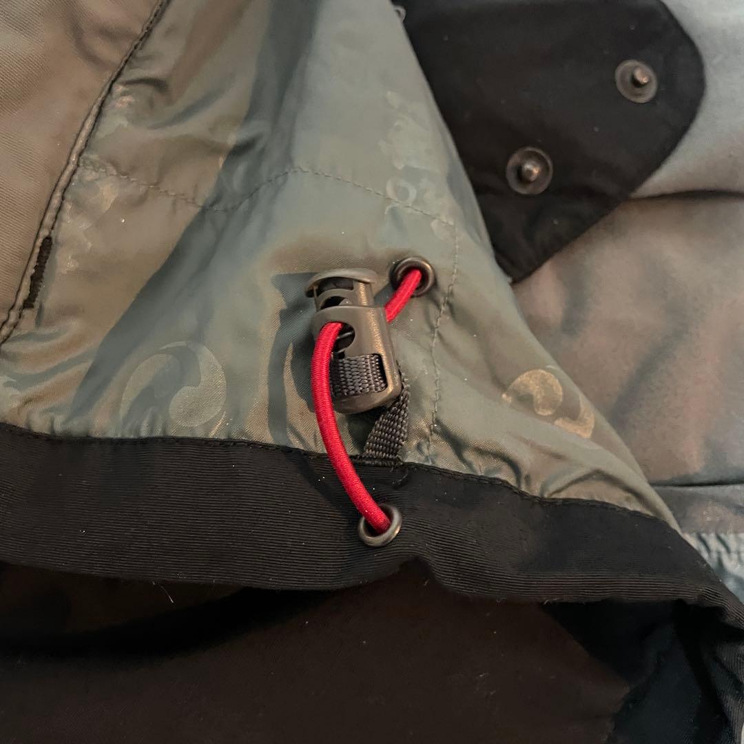 Burtonバートンスキーウェアスノーボードジャケット紺ネイビー灰色グレー刺繍