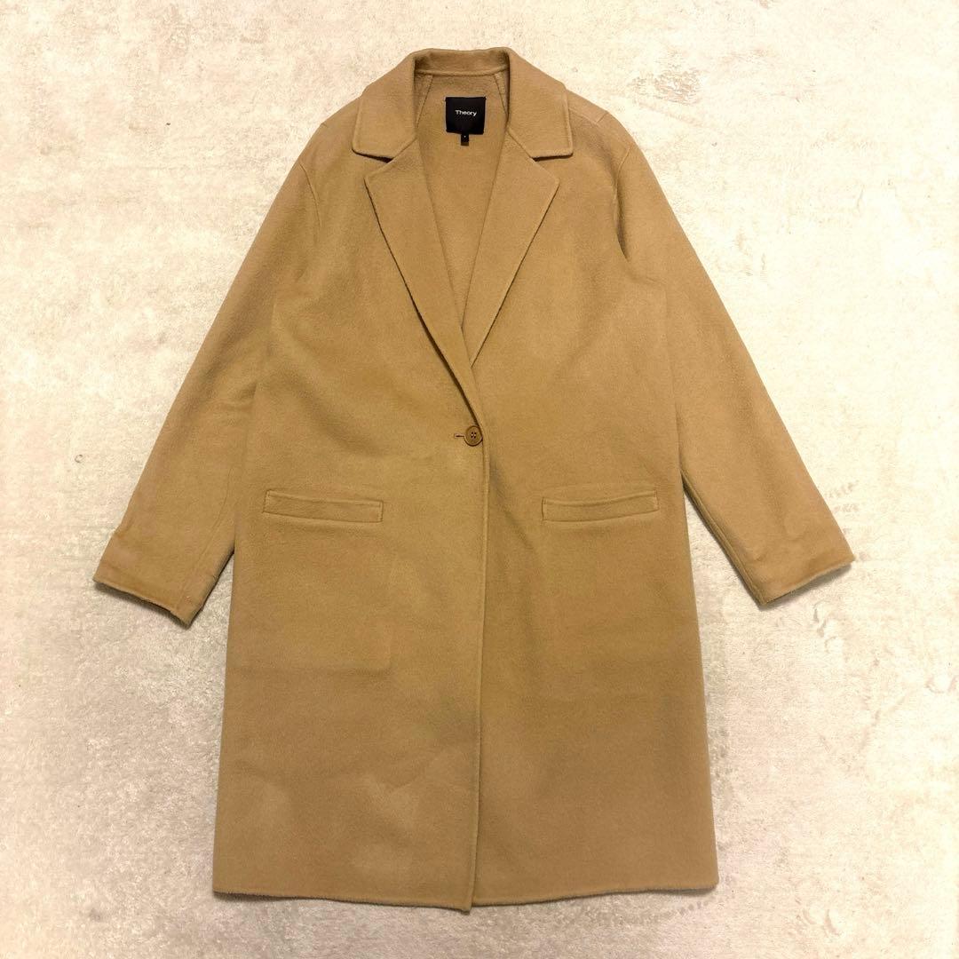 y*8様 美品⭐️theory カシミヤ　ロングコート　ベージュ　近年モデル