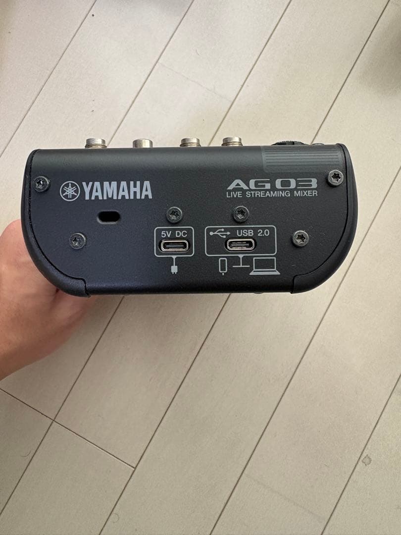 Yamaha AG03 MK2 B オーディオミキサー ブラック
