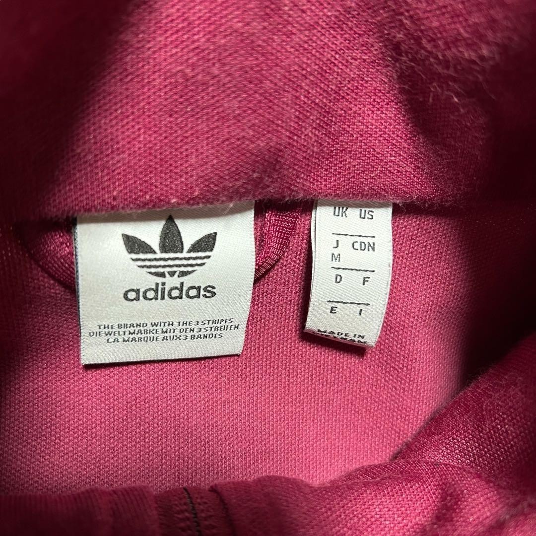 adidas トラックジャケット ボルドー パープル 系 M トレフォイル