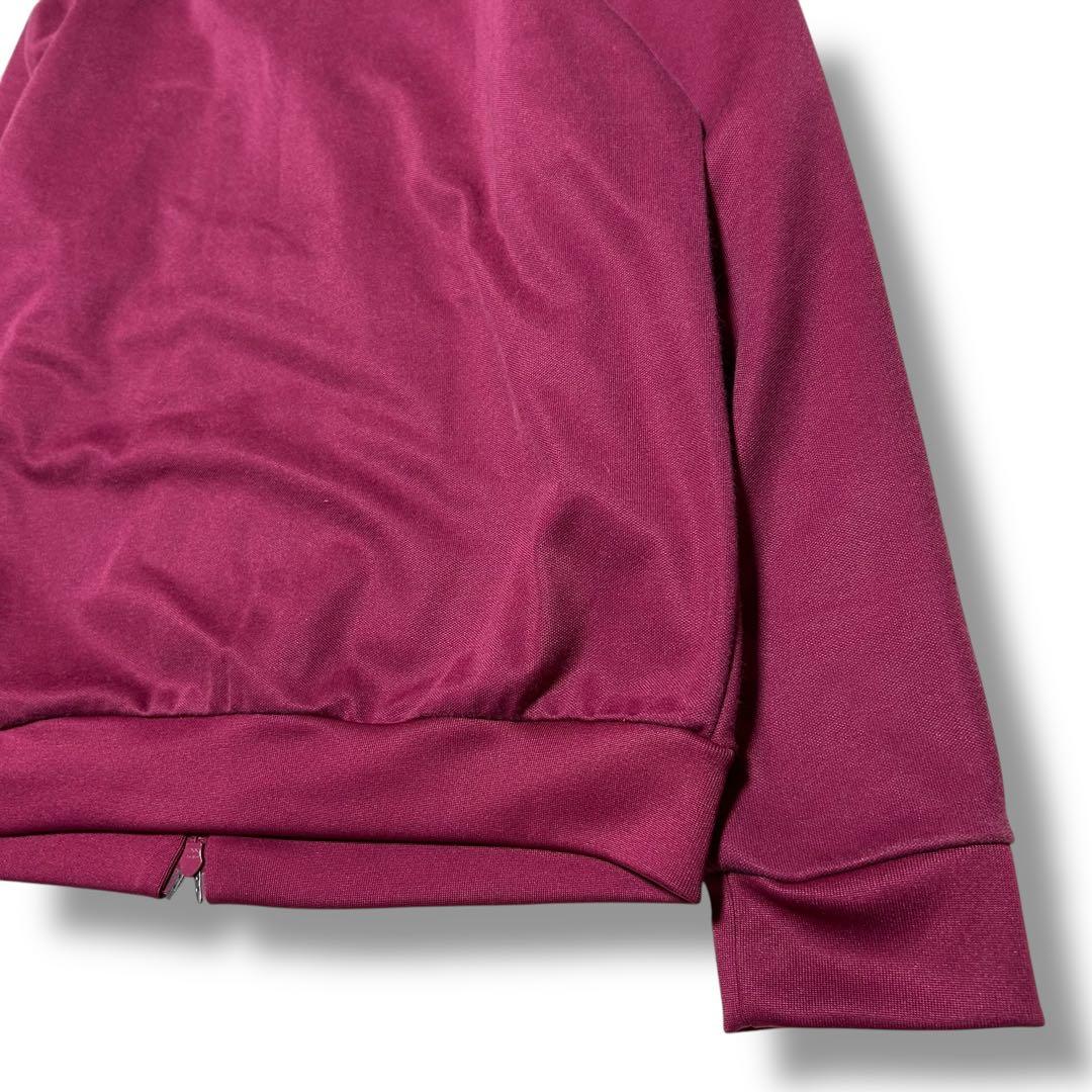 adidas トラックジャケット ボルドー パープル 系 M トレフォイル